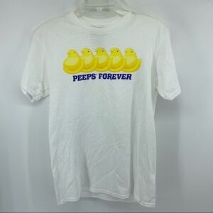 Peeps Forever‎ Small White Tee NEW